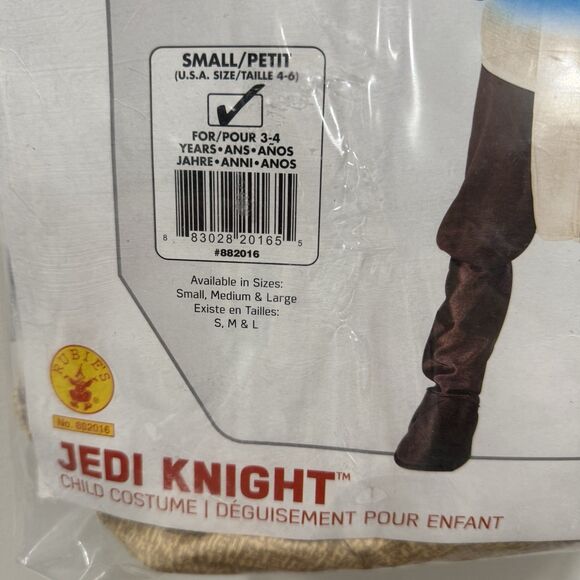 Disney Star Wars Jedi Costume Small, Padawan Skywalker Deluxe New Christmas Gift - Picture 4 of 7